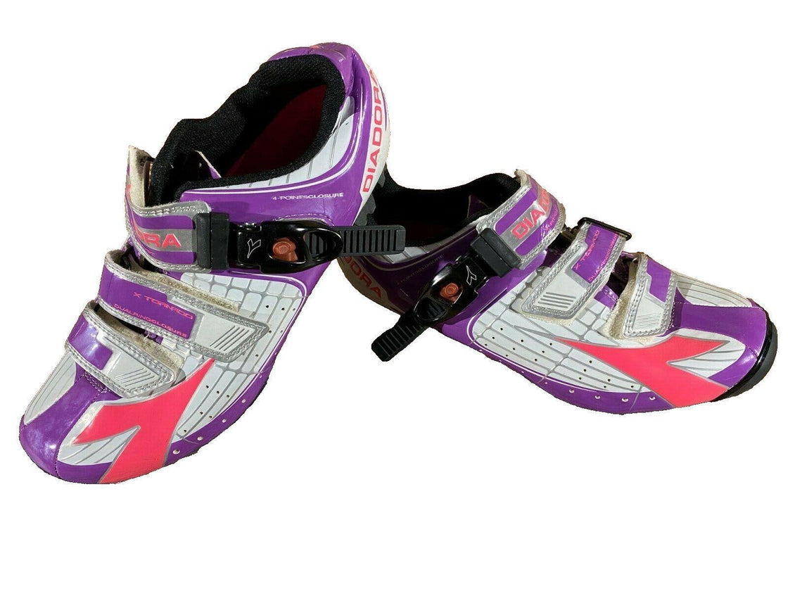 DIADORA X-Tornado Cycling MTB Shoes Mountain Bike Ladies EU39, US8, Mondo 240 D2