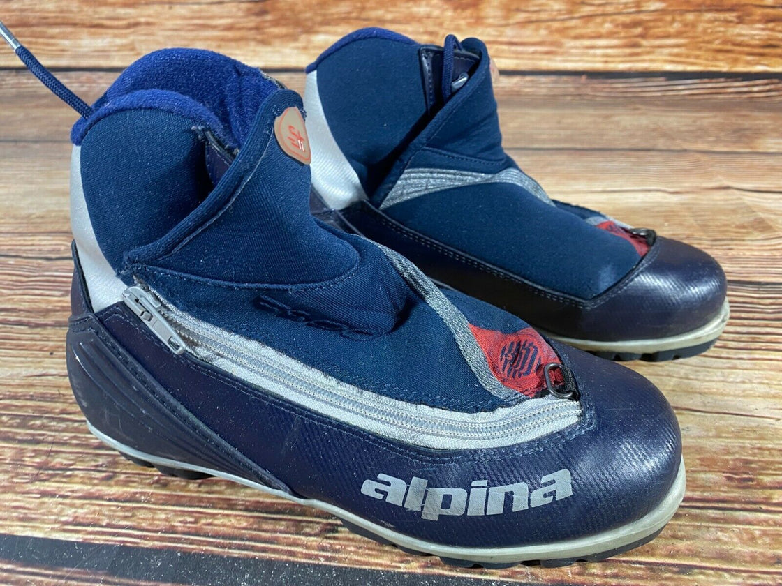 Alpina ST11 Nordic Cross Country Ski Boots Size EU38 US6 NNN bindings