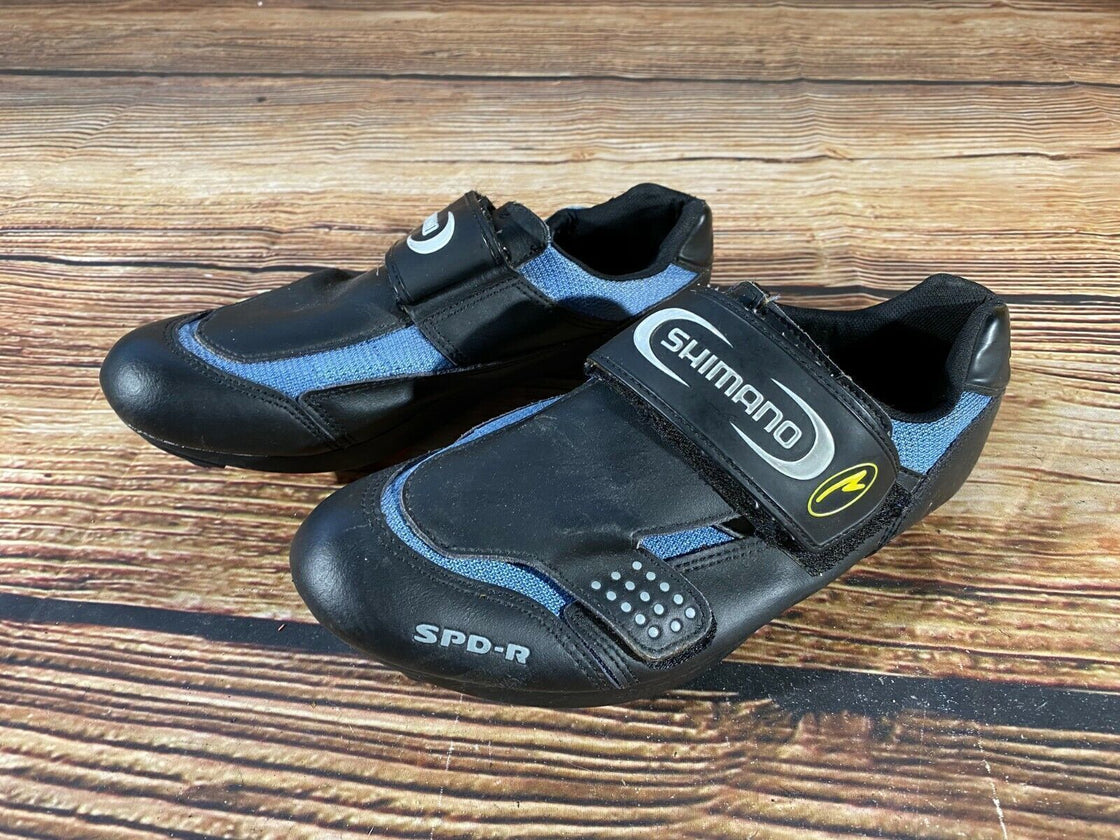 SHIMANO R072 Road Cycling Shoes Clipless Biking Boots Size EU 43 with Cleats