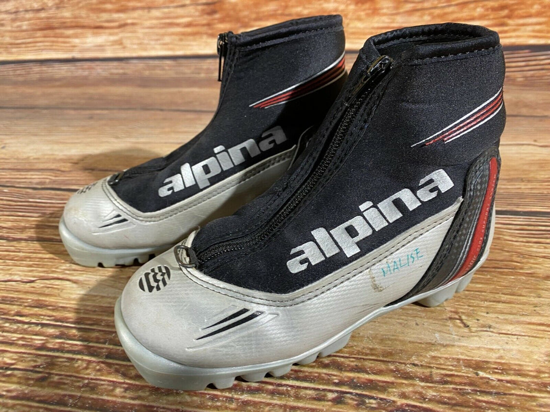 Alpina ST10jr Kids Nordic Cross Country Ski Boots Size EU31 US12.5 for NNN A-423