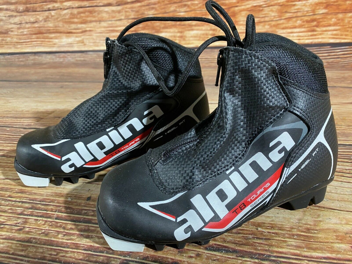 Alpina T8 Kids Nordic Cross Country Ski Boots Size EU33 US2 for NNN A-62