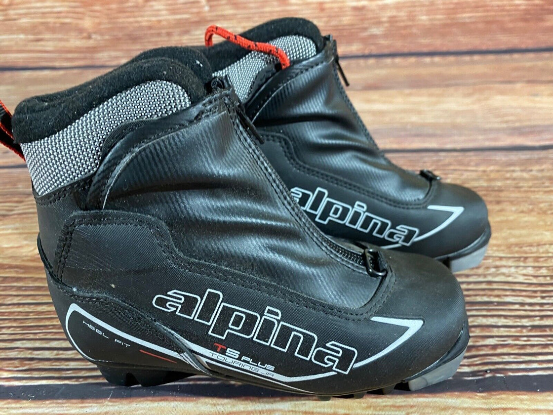 Alpina T5plus Kids Nordic Cross Country Ski Boots Size EU30 US12 NNN A-1211