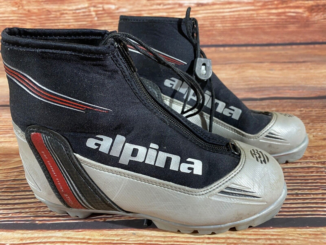 Alpina ST10jr Kids Nordic Cross Country Ski Boots Size EU35 US3.5 NNN A-1144