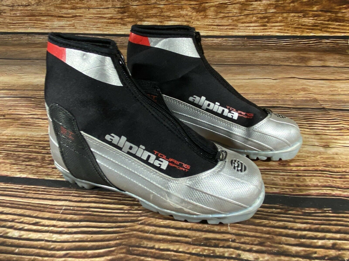 Alpina ST10 JR Nordic Cross Country Ski Boots Size EU35 US3.5 NNN bindings