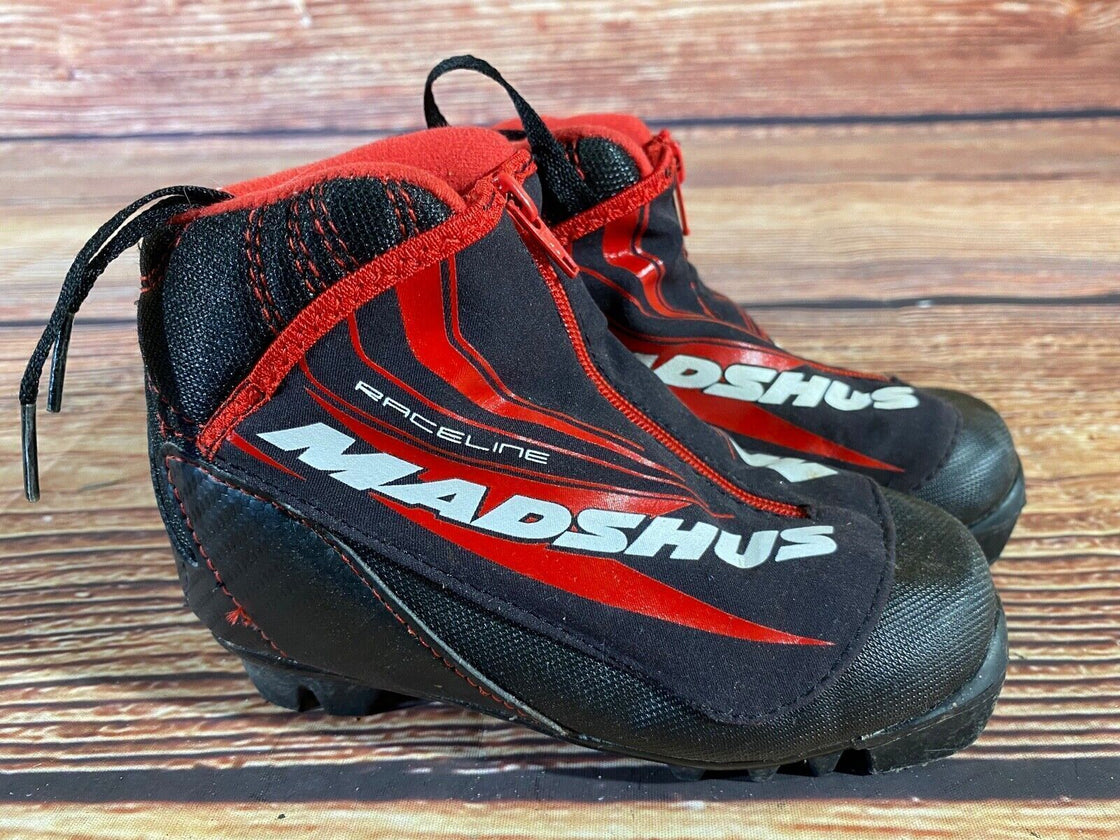 Madshus Race Line Kids Nordic Cross Country Ski Boots Size EU28 US10.5 NNN M298