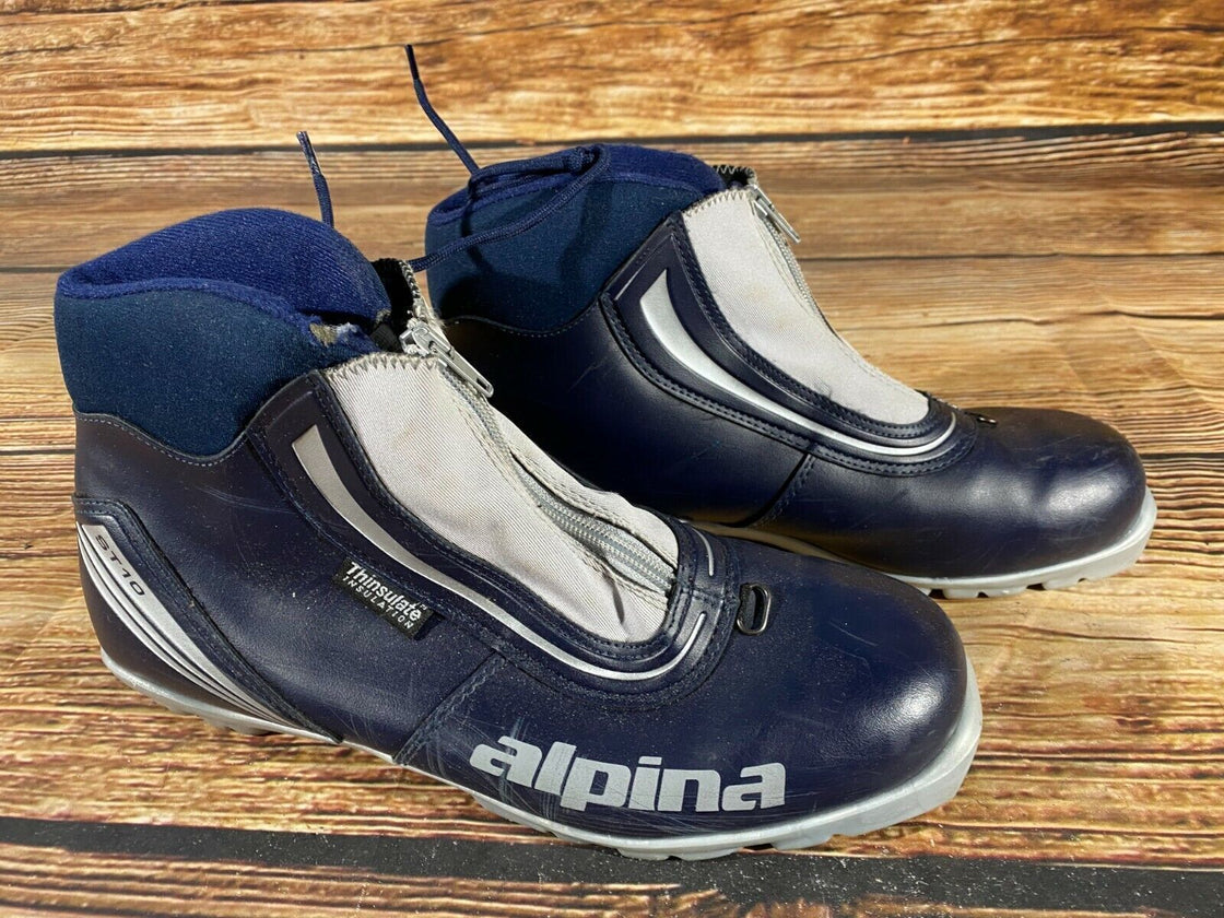 Alpina ST10 Nordic Cross Country Ski Boots Size EU46 US12 NNN bindings