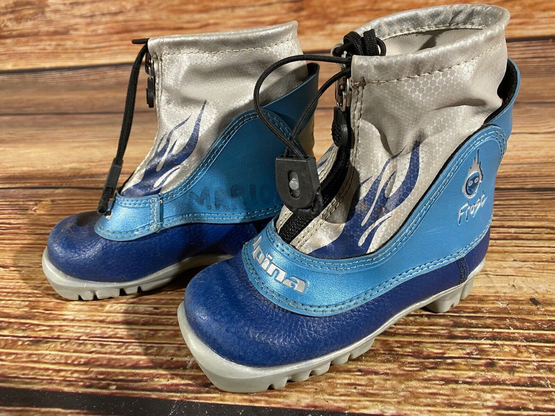 Alpina Frost Jr Nordic Cross Country Ski Boots Kids Size EU25 US8.5 NNN A-633