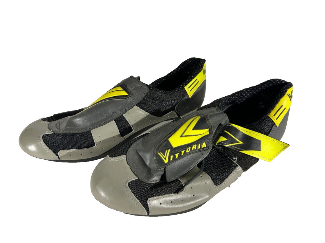 VITTORIA Vintage Leather Cycling Road Shoes EU45 US10.5 UK9 Mondo 285 cs608