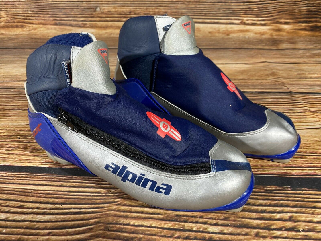 Alpina 314 Nordic Cross Country Ski Boots Size EU43 US9.5 NNN