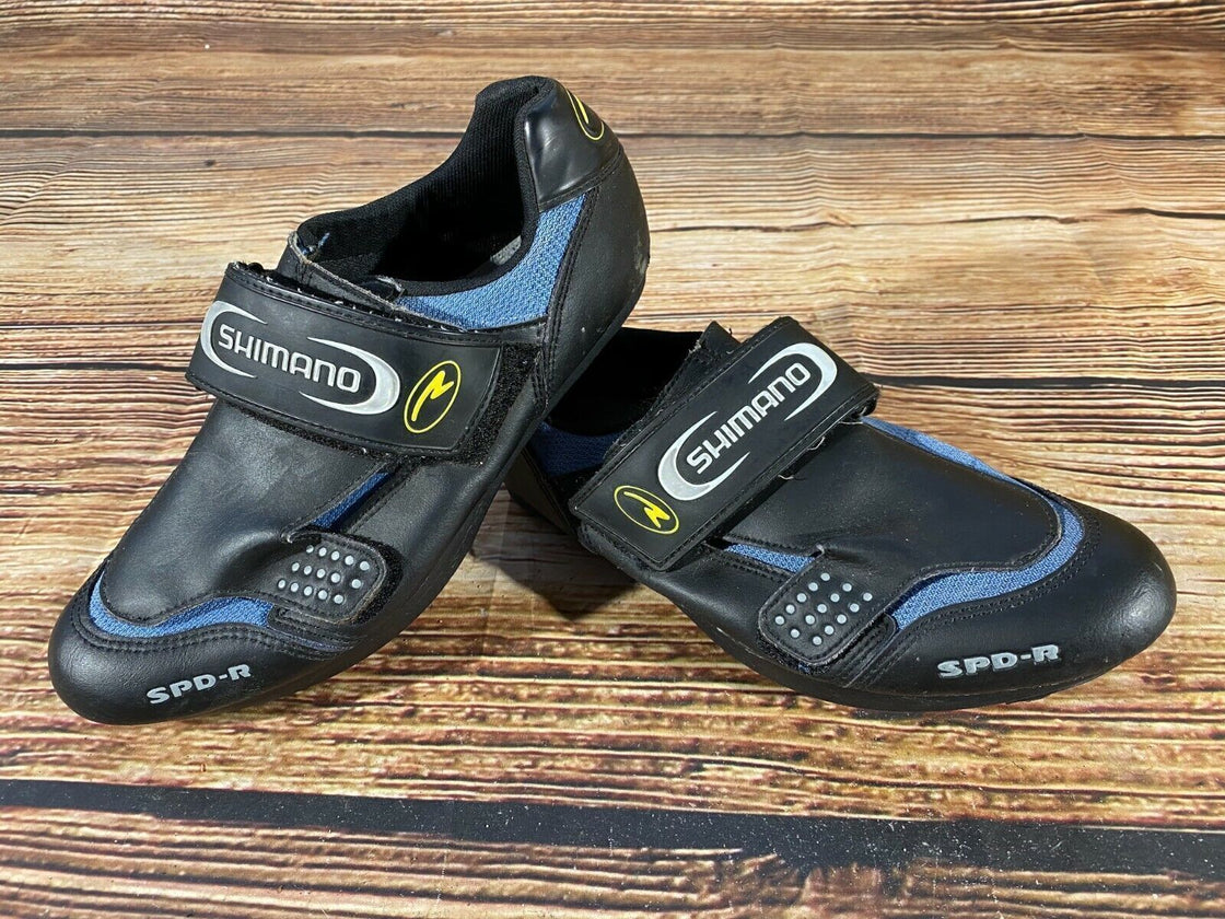 SHIMANO R072 Road Cycling Shoes Clipless Biking Boots Size EU 43 with Cleats