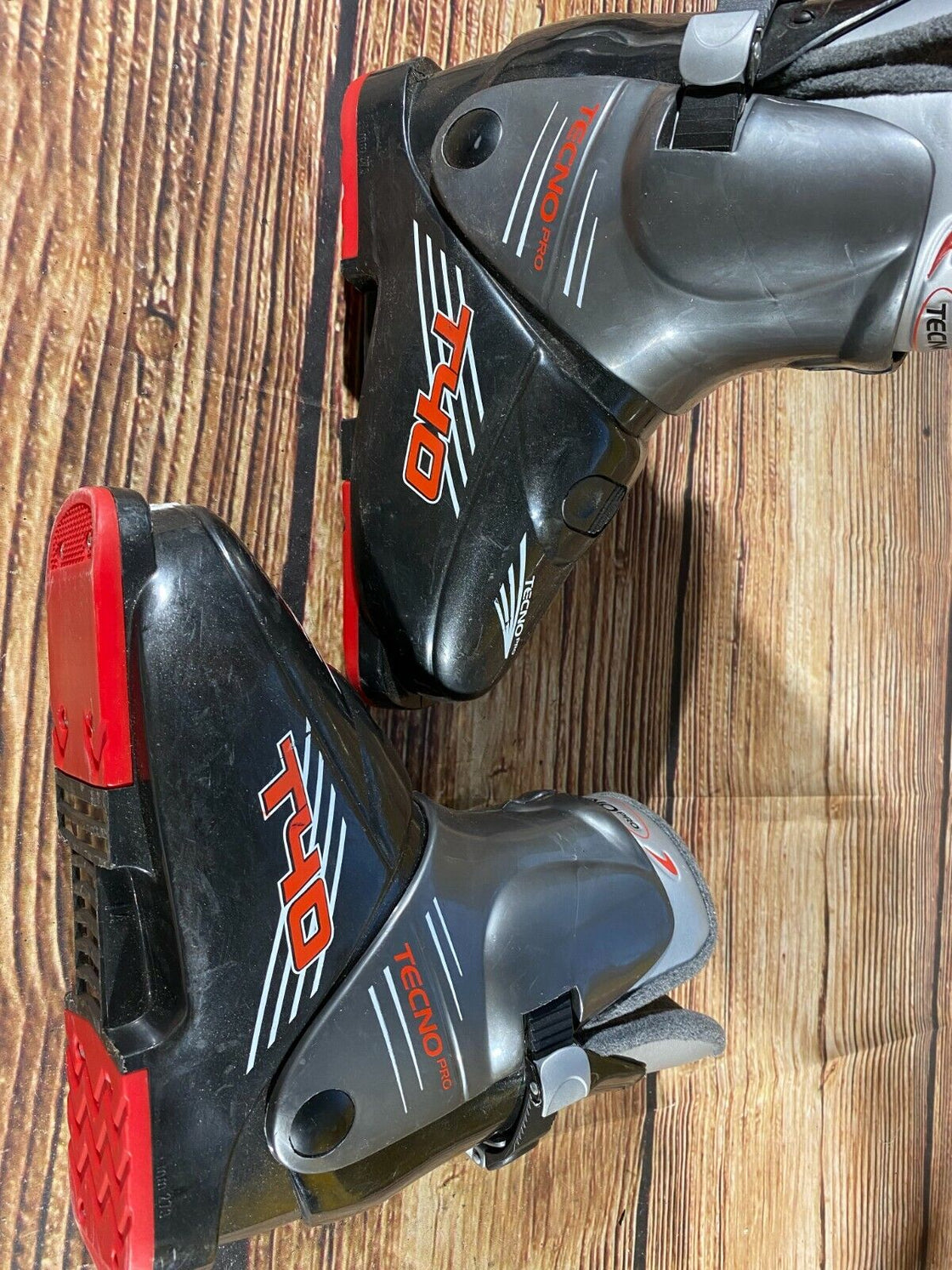 Tecno Alpine Ski Boots Kids Size Mondo 230 mm, Outer Sole 273 mm DH57