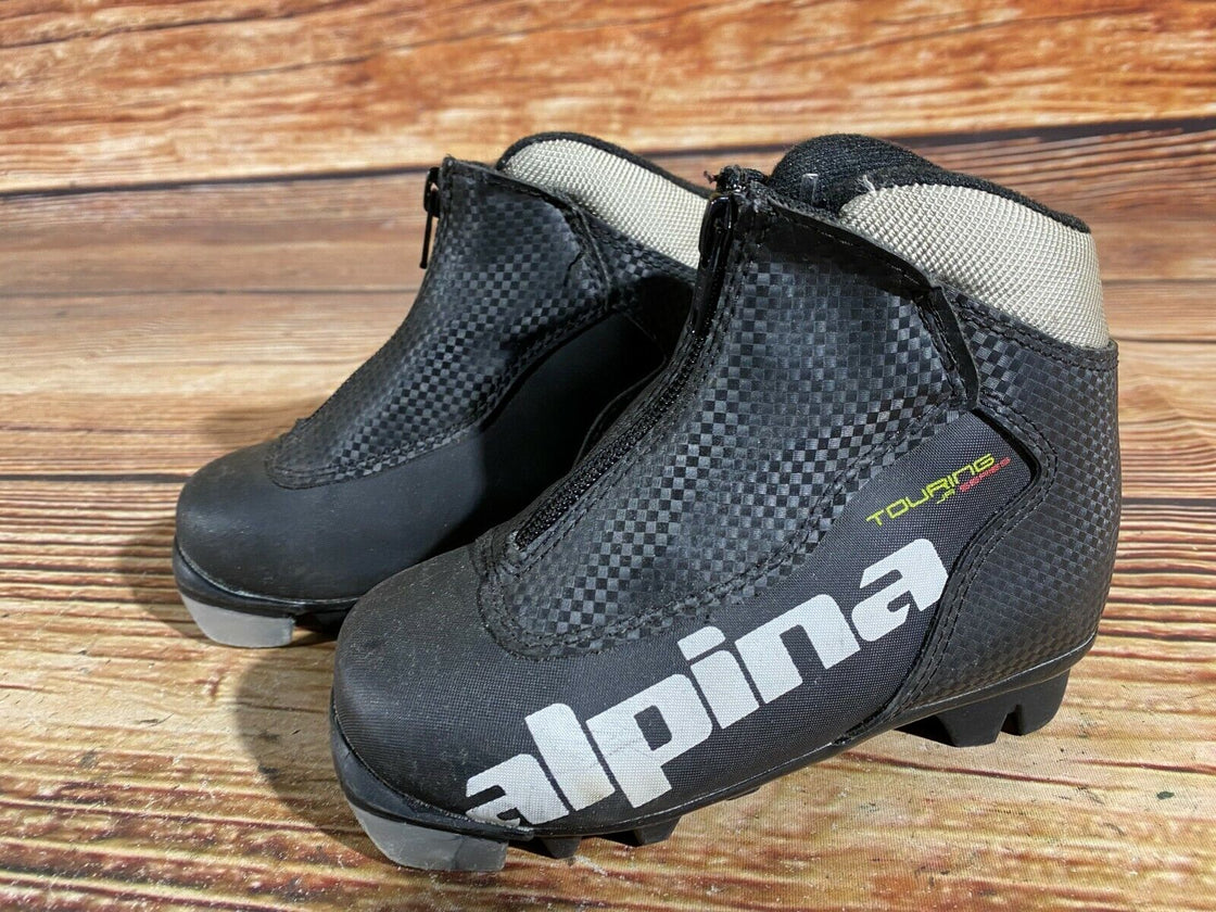 Alpina Touring Kids Nordic Cross Country Ski Boots Size EU27 US9.5 for NNN A-414