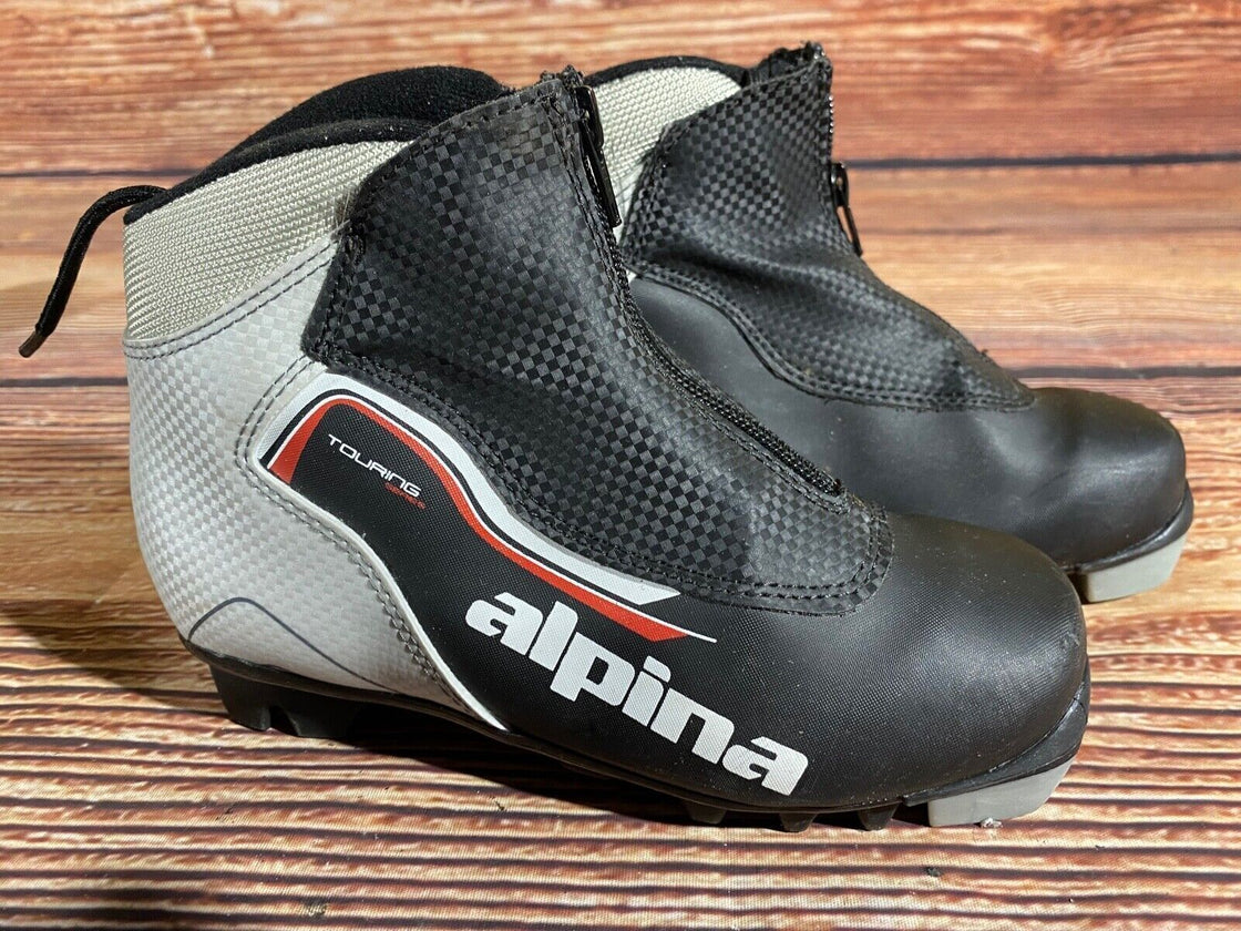 Alpina Touring Kids Nordic Cross Country Ski Boots Size EU33 US2 NNN A-1165