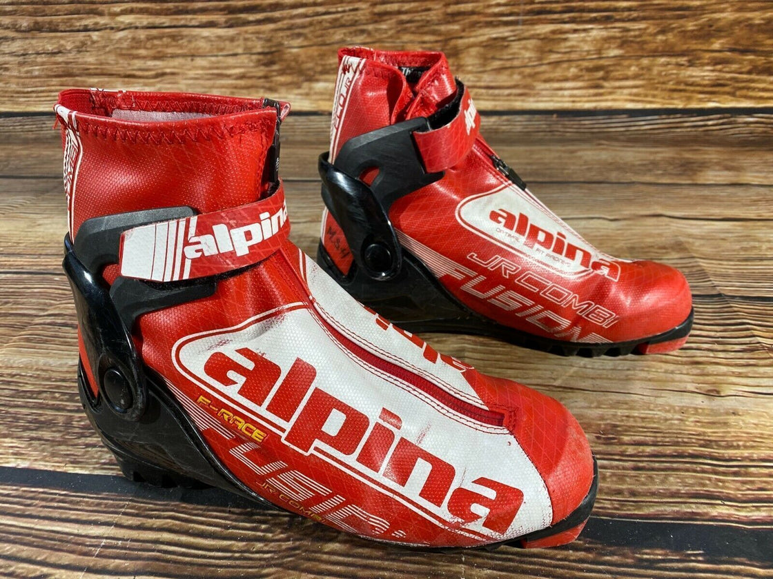 Alpina F-Race Combi Nordic Cross Country Ski Boots Size EU39 US7 NNN bindings