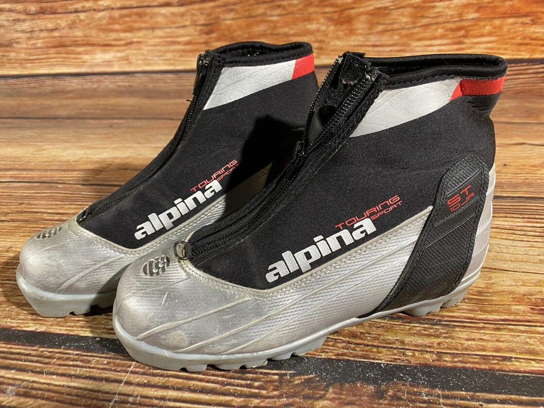Alpina ST10 Kids Nordic Cross Country Ski Boots Size EU35 US3.5 NNN A-684
