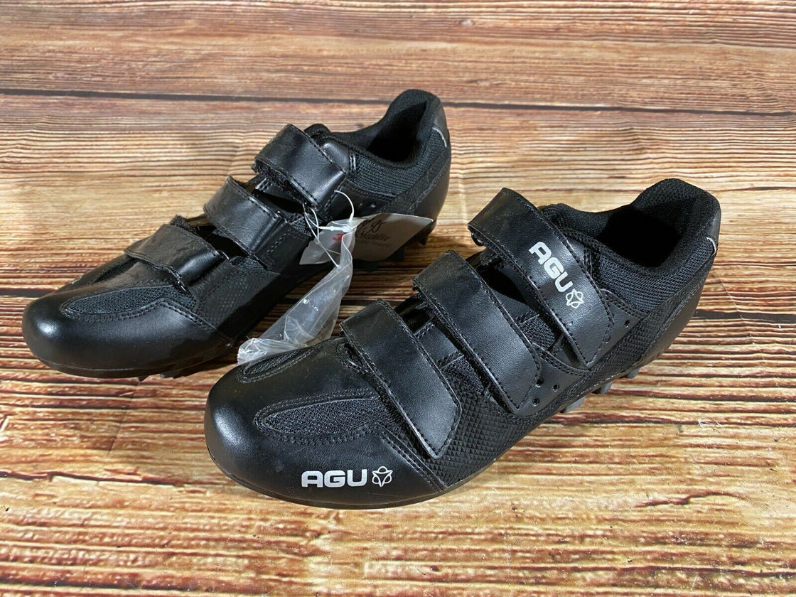 AGU New Cycling MTB Shoes Mountain Biking 2 Bolts Size EU43, US9.5, Mondo 272