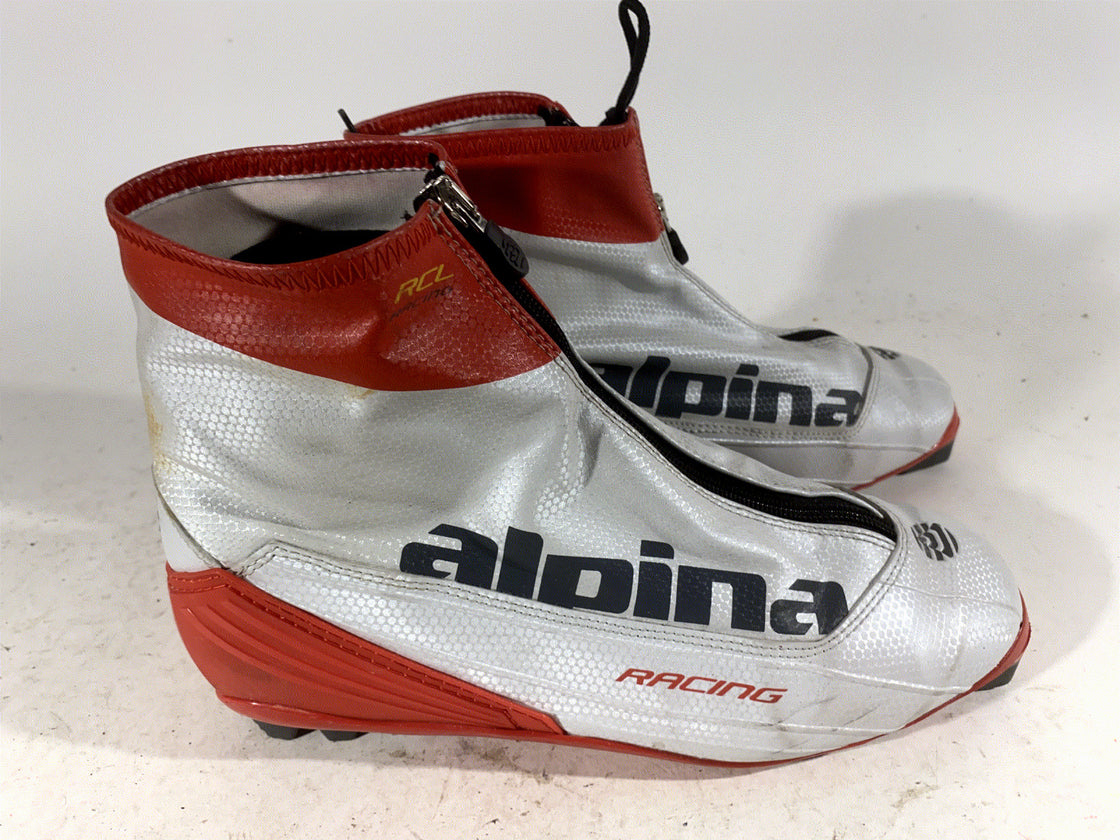 Alpina RCL Racing Nordic Cross Country Ski Boots Classic Size EU43 US9.5 NNN 469