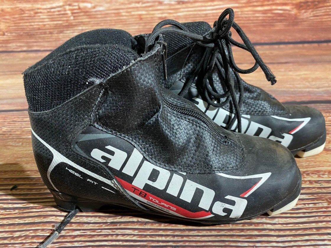 Alpina T8 Kids Nordic Cross Country Ski Boots Size EU35 US3.5 NNN A-1298