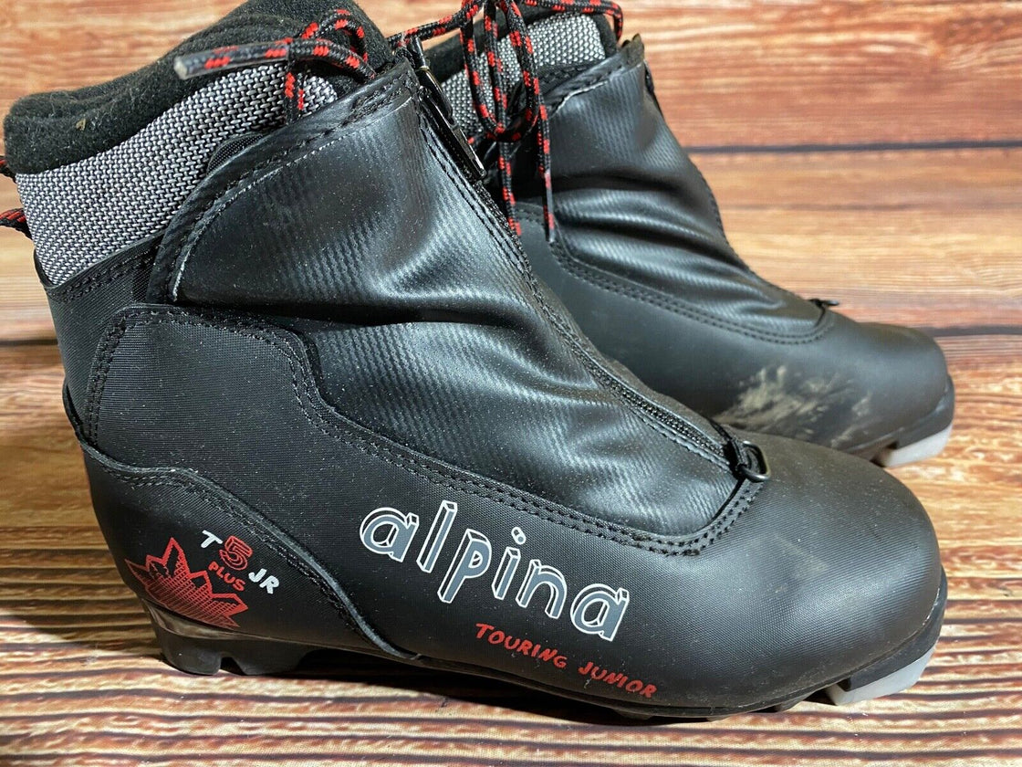 Alpina T5 jr Kids Nordic Cross Country Ski Boots Size EU36 US4.5 NNN A-1224