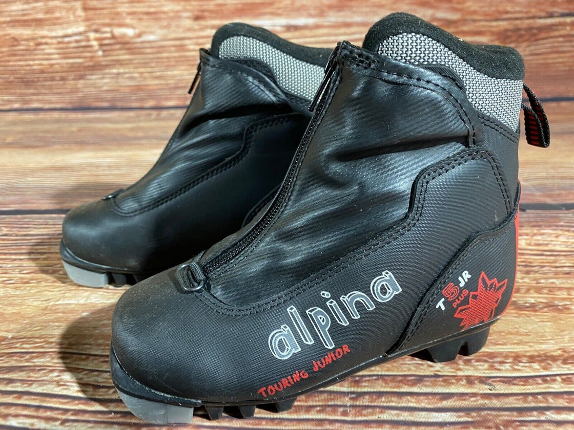 Alpina T5jr Kids Nordic Cross Country Ski Boots Size EU29 U11 NNN A-1120