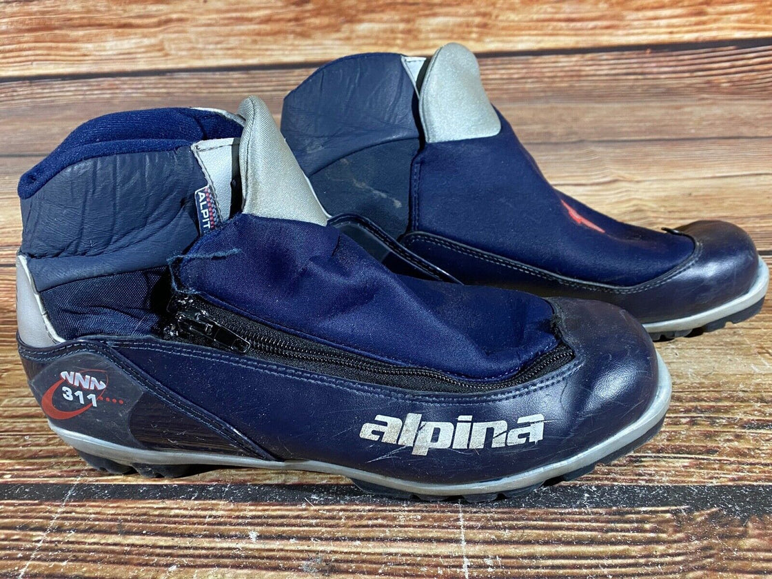 Alpina 311 Nordic Cross Country Ski Boots Size EU43 US9.5 for NNN