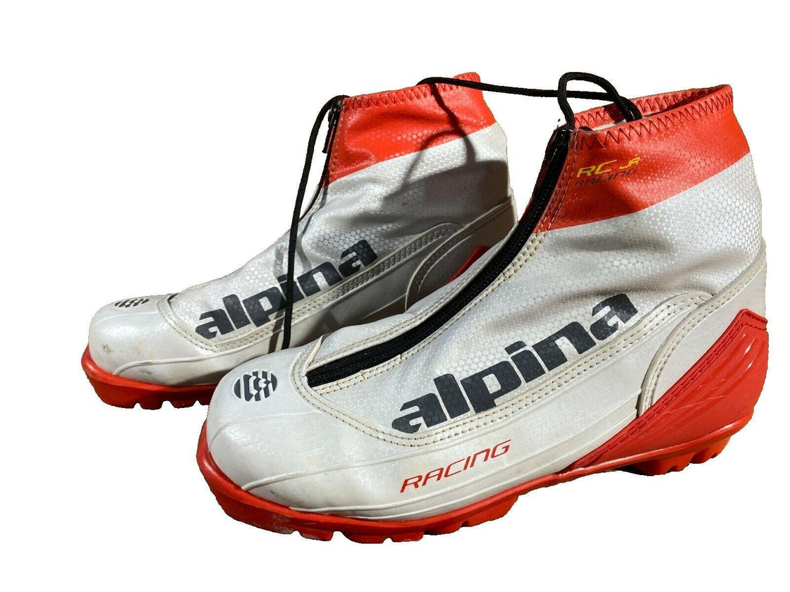 Alpina RC Racing Jr Nordic Cross Country Ski Boots Size EU37 US5 NNN 995