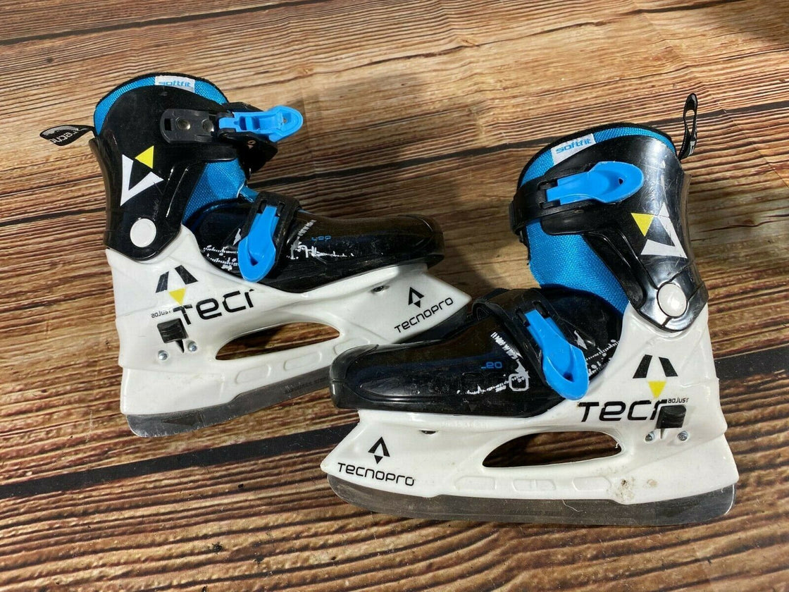 TECNO Ice Skates for Recreational Winter Sports Adjustable Kids / Youth EU33-36