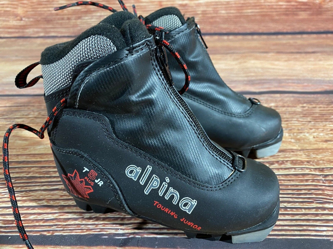 Alpina T5jr Kids Nordic Cross Country Ski Boots Size EU27 US9.5 NNN A-1333