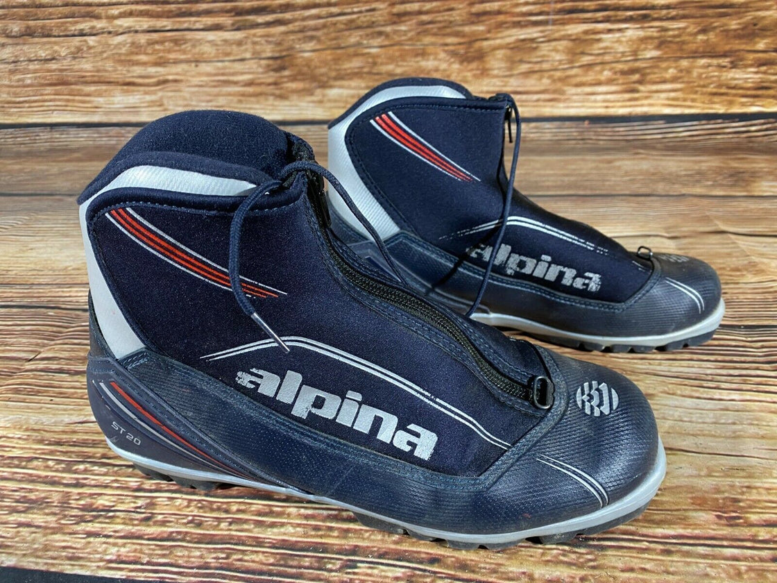 Alpina ST20 Nordic Cross Country Ski Boots Size EU42 US9 NNN bindings 670