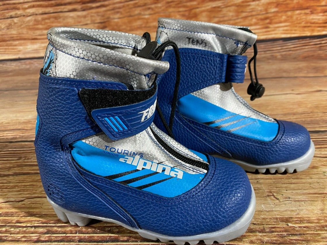 Alpina Frost Kids Nordic Cross Country Ski Boots Size EU28 US10.5 for NNN A-358