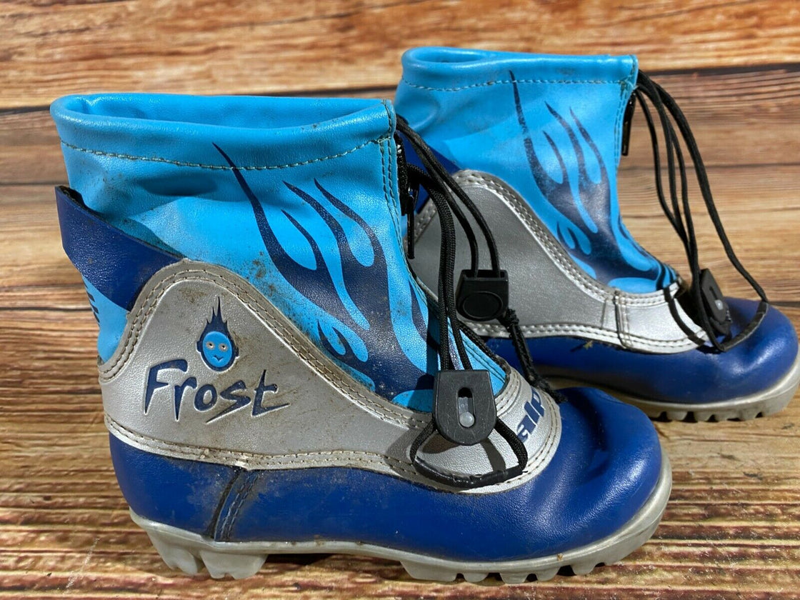 Alpina Frost Kids Nordic Cross Country Ski Boots Size EU31 US12.5 for NNN A-88