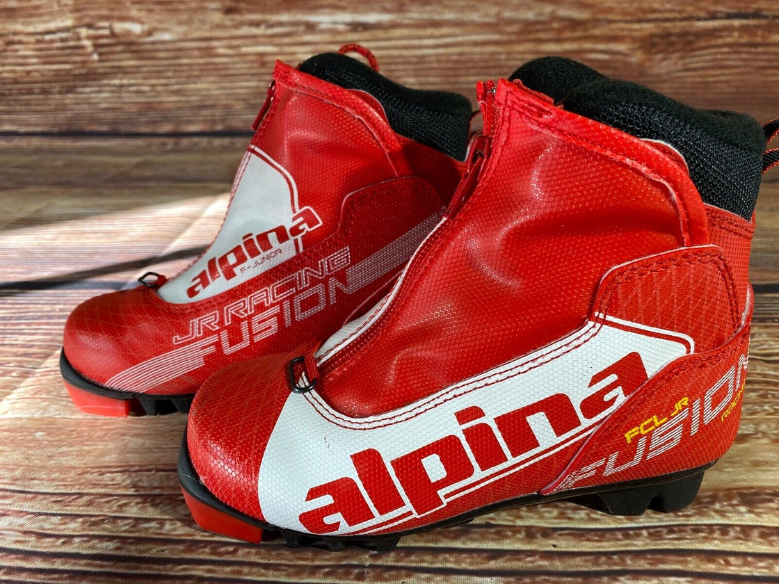 Alpina RCL JR Nordic Cross Country Ski Boots Kids Size EU30 US12 NNN A-1079