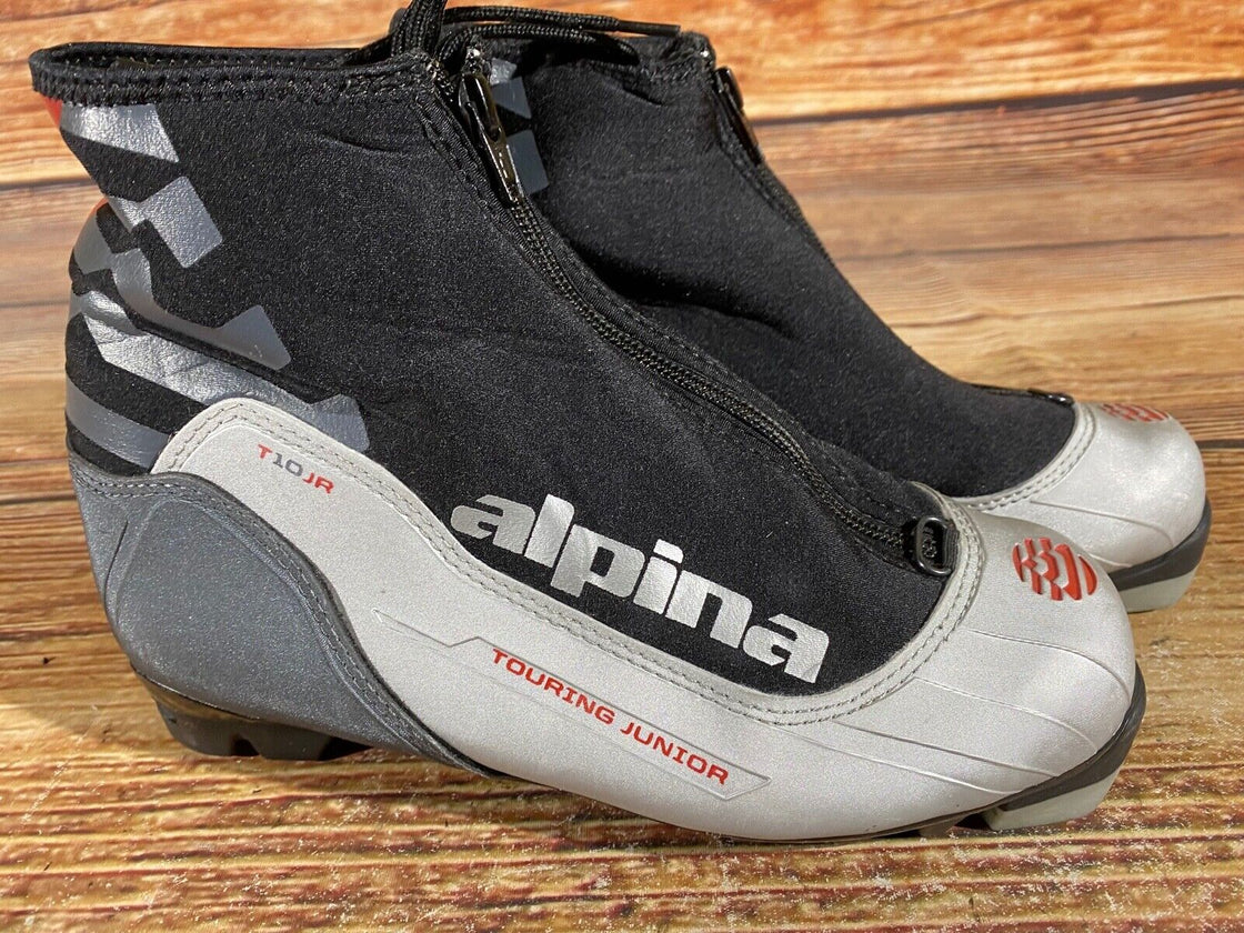 Alpina T10jr Nordic Cross Country Ski Boots Size EU38 US6 for NNN