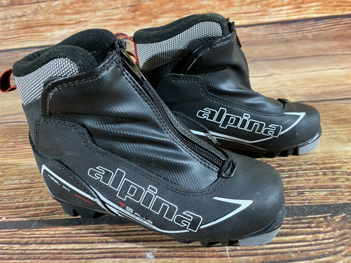 Alpina T5 Kids Nordic Cross Country Ski Boots Size EU32 US1.5 for NNN A-287