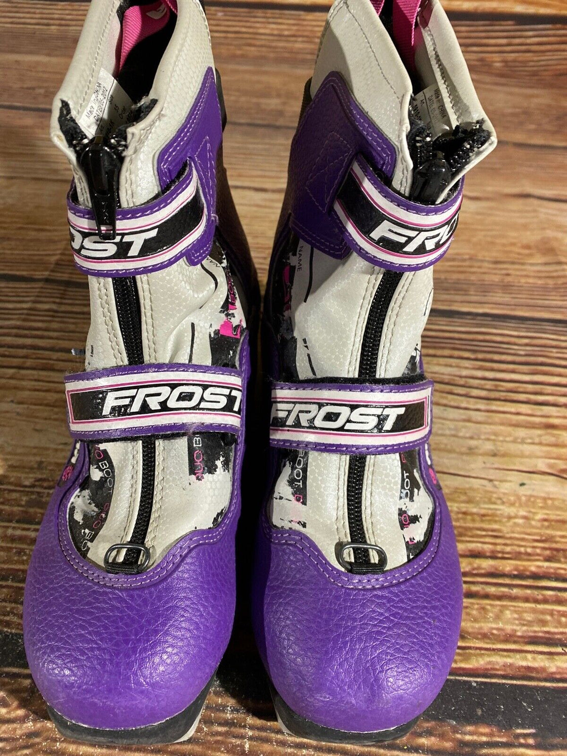 Alpina Frost Kids Nordic Cross Country Ski Boots Size EU35 US3.5 NNN A-988