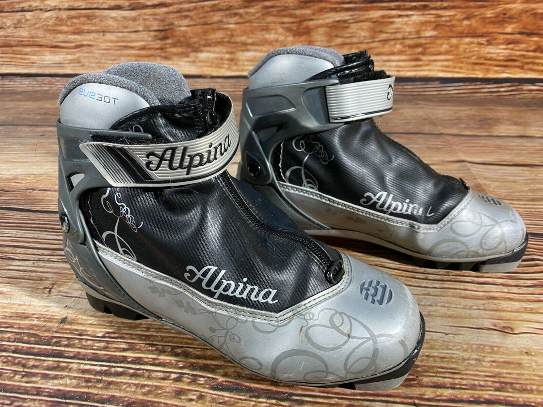 Alpina EVE30T Nordic Cross Country Ski Boots Size EU37 US5 NNN