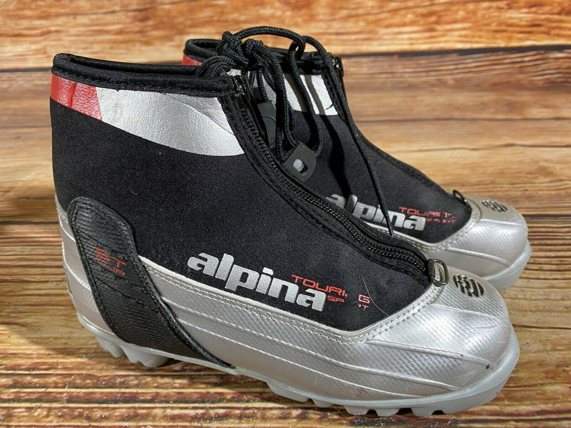 Alpina ST10jr Kids Nordic Cross Country Ski Boots Size EU34 US3 for NNN A-77