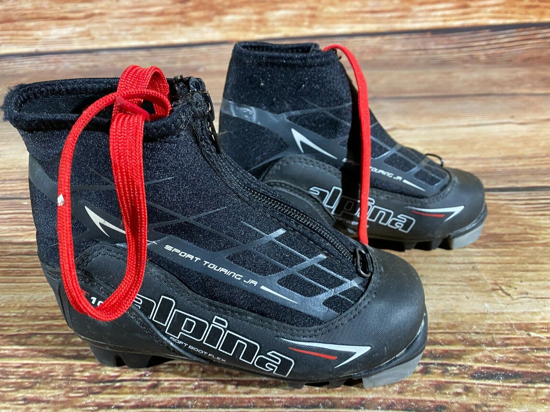 Alpina T10 Kids Nordic Cross Country Ski Boots Size EU28 US10.5 for NNN A-378