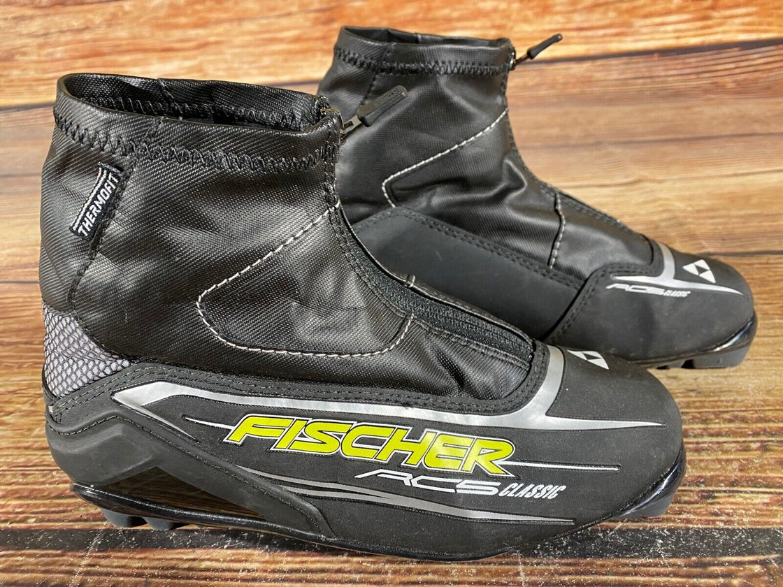 Fischer RC5 Classic Nordic Cross Country Ski Boots Size EU38 US6 for NNN