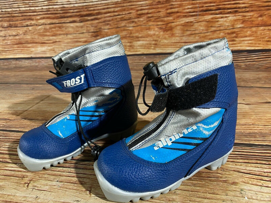 Alpina Frost Kids Nordic Cross Country Ski Boots Size EU28 US10.5 for NNN A-361