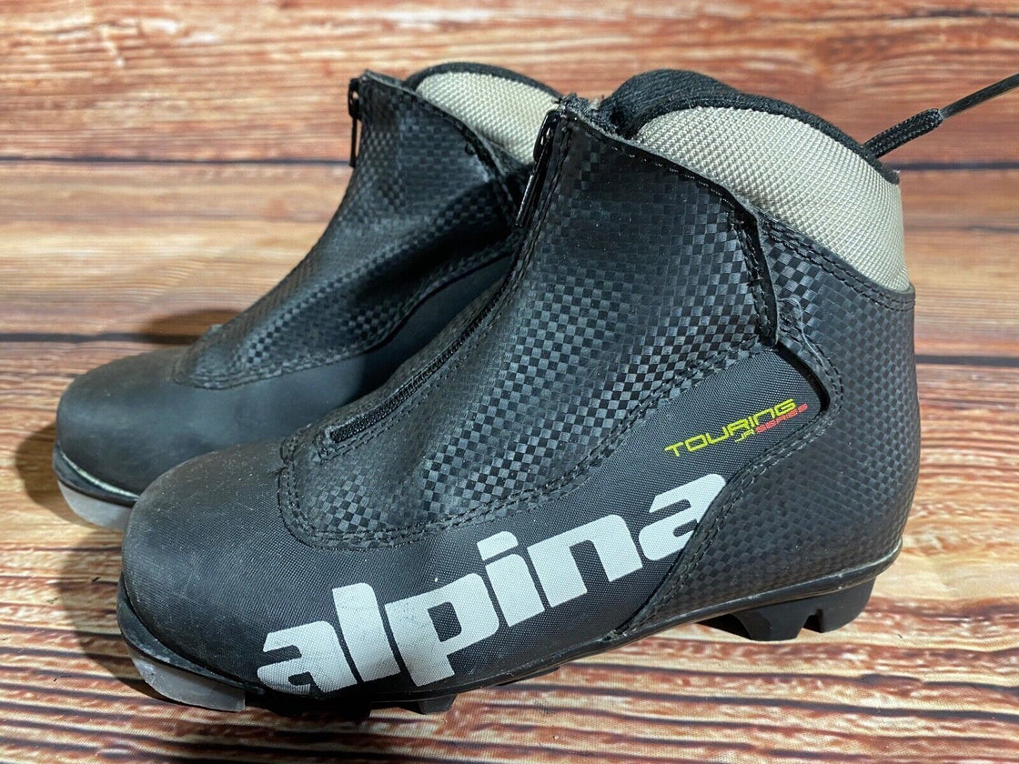 Alpina Touring Kids Nordic Cross Country Ski Boots Size EU33 US2 NNN A-1161