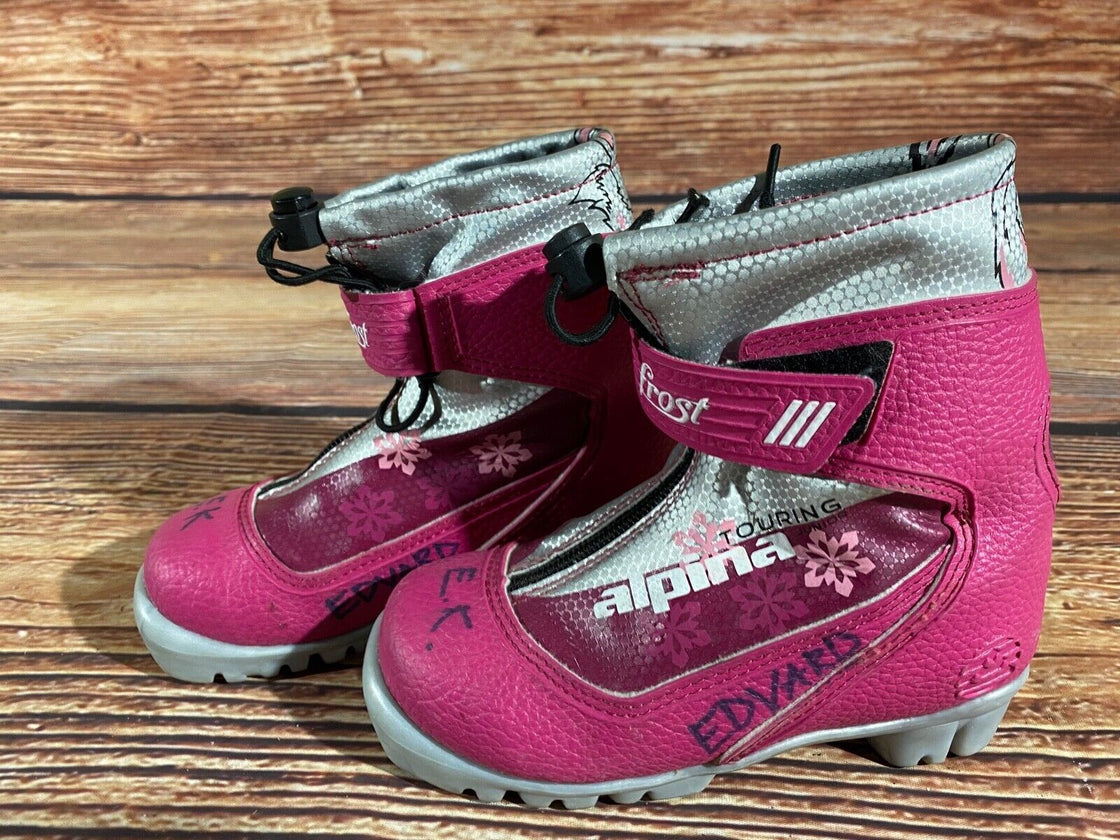 Alpina Frost Kids Nordic Cross Country Ski Boots Size EU29 US11 NNN A-1190