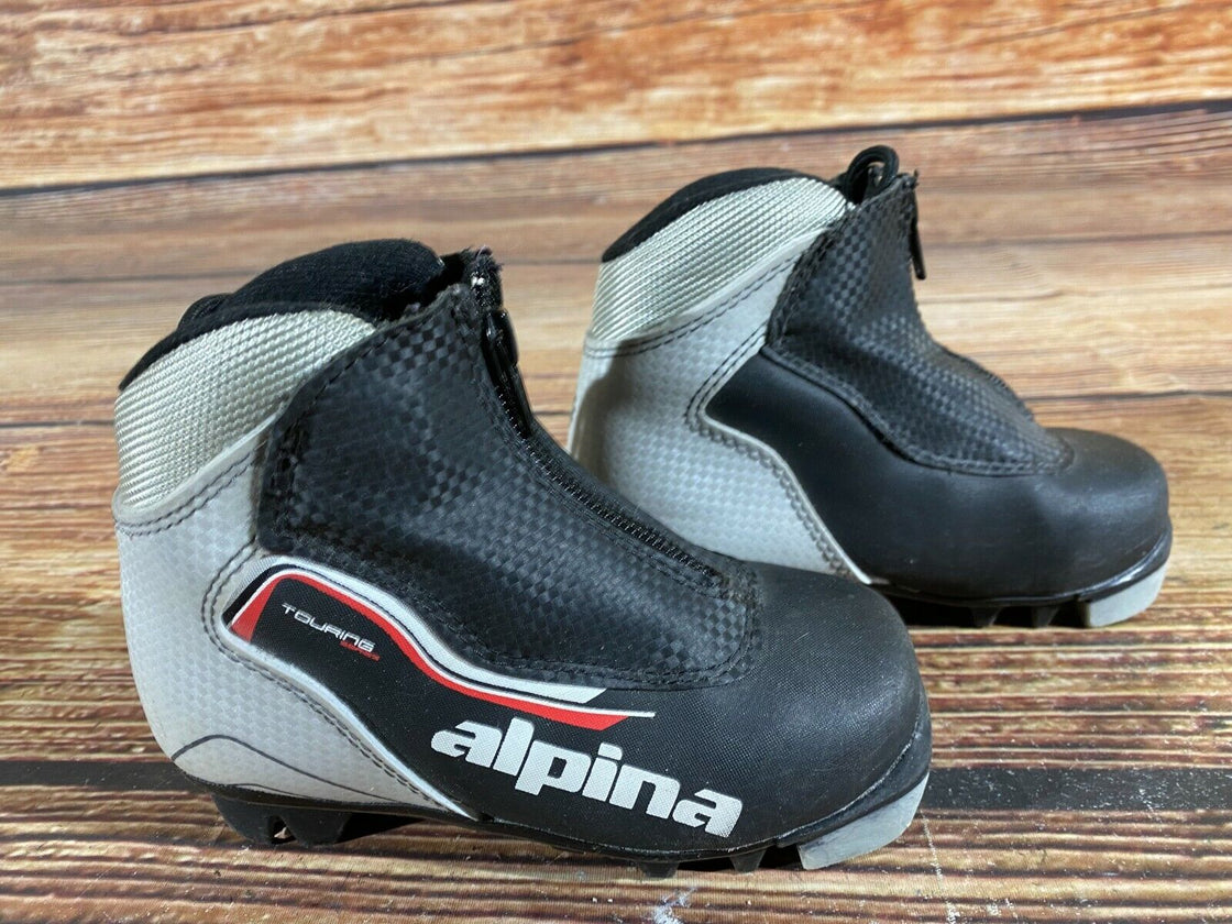 Alpina Touring Kids Nordic Cross Country Ski Boots Size EU27 US9.5 for NNN A-49