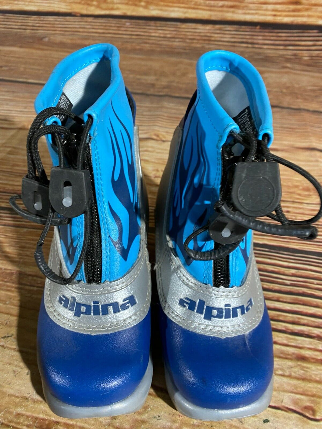 Alpina Frost Kids Nordic Cross Country Ski Boots Size EU26 US9 NNN A-495