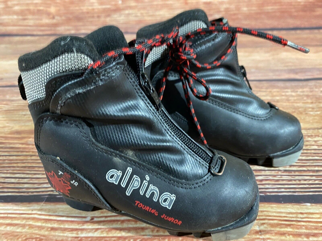 Alpina T5jr Kids Nordic Cross Country Ski Boots Size EU25 US8.5 NNN A-1377