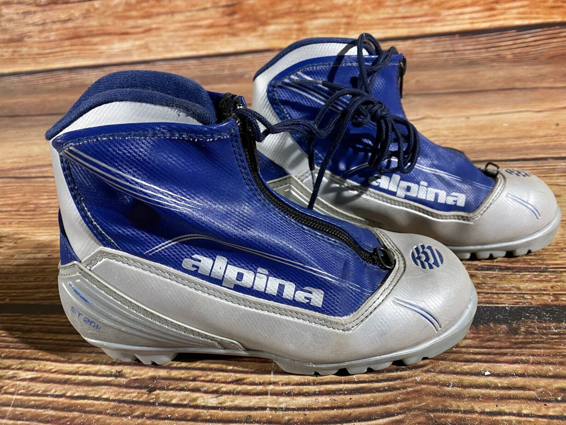 Alpina ST20jr Kids Nordic Cross Country Ski Boots Size EU35 US3.5 NNN A-771