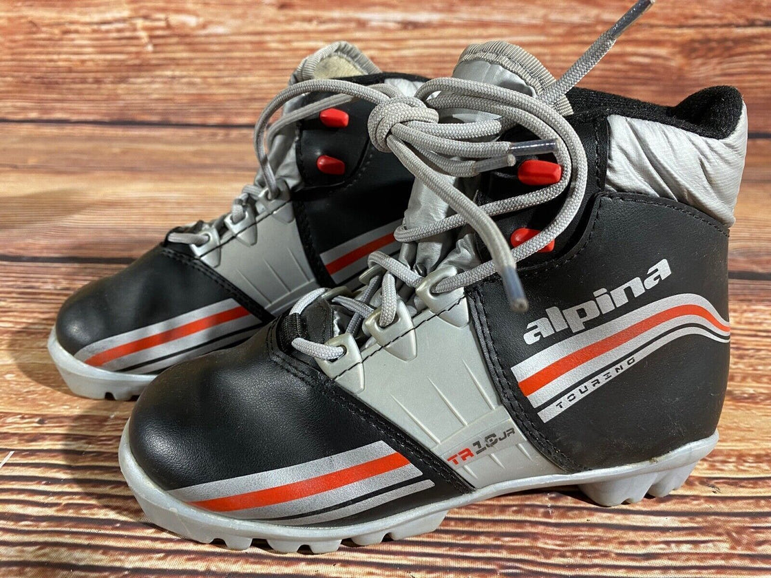 Alpina TT10jr Kids Nordic Cross Country Ski Boots Size EU33 US2 NNN A-1174