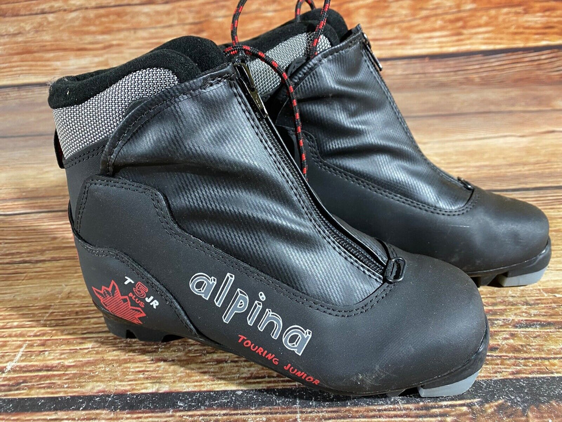 Alpina T5jr Nordic Cross Country Ski Boots Size EU35 US3.5 for NNN