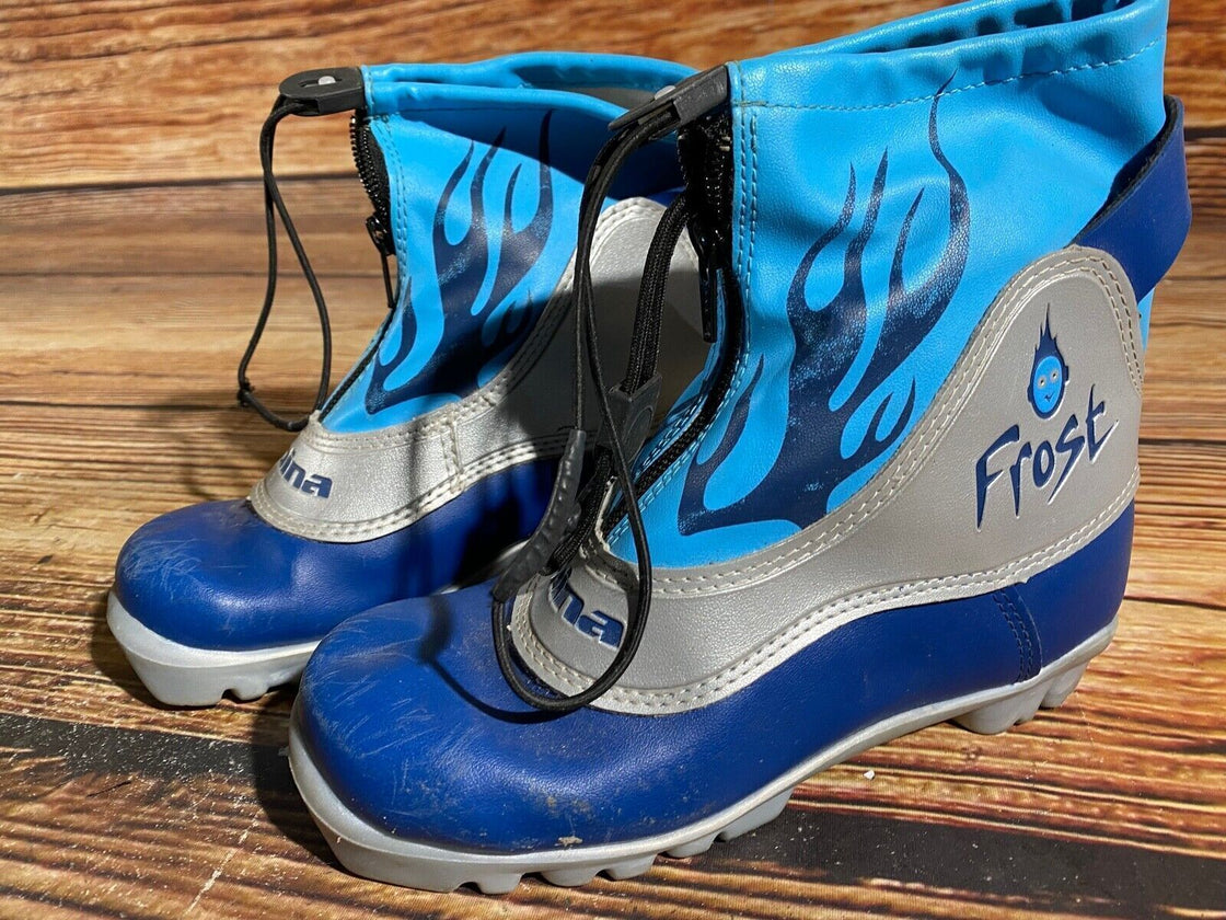 Alpina FrostKids Nordic Cross Country Ski Boots Kids Size EU33 US2 NNN A-807