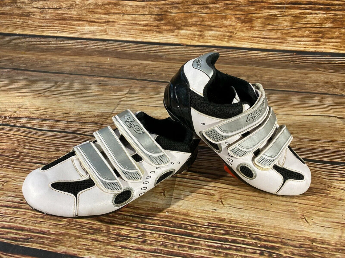 H2O Road Cycling Shoes Clipless Biking Boots Size EU 39 with Cleats